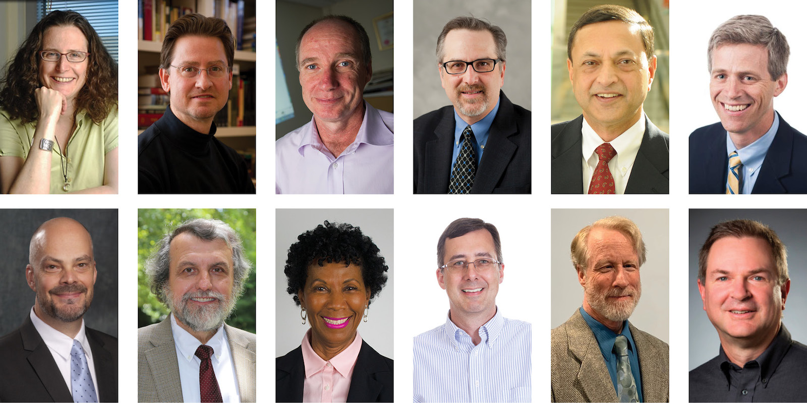 Tiled image of twelve Regents Professors and Regents Researchers